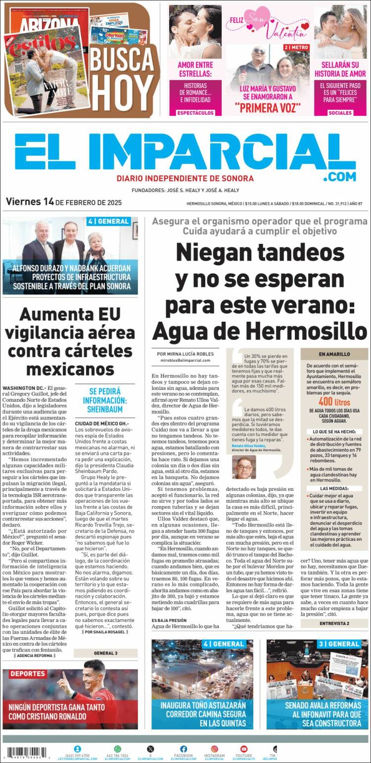 Portada de El Imparcial (Mexico)