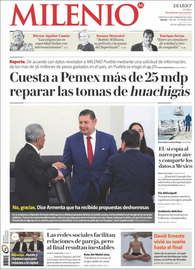 Portada de Milenio de Puebla (Mexique)