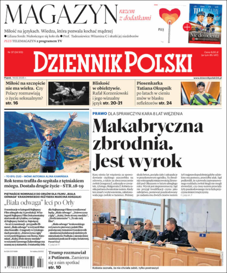 Portada de Dziennik (Polonia)