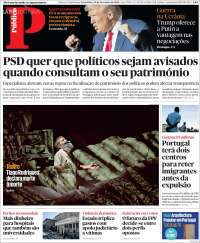 Portada de Público (Portugal)