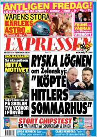 Portada de Expressen (Suecia)