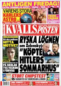 Portada de Kvällsposten (Suecia)