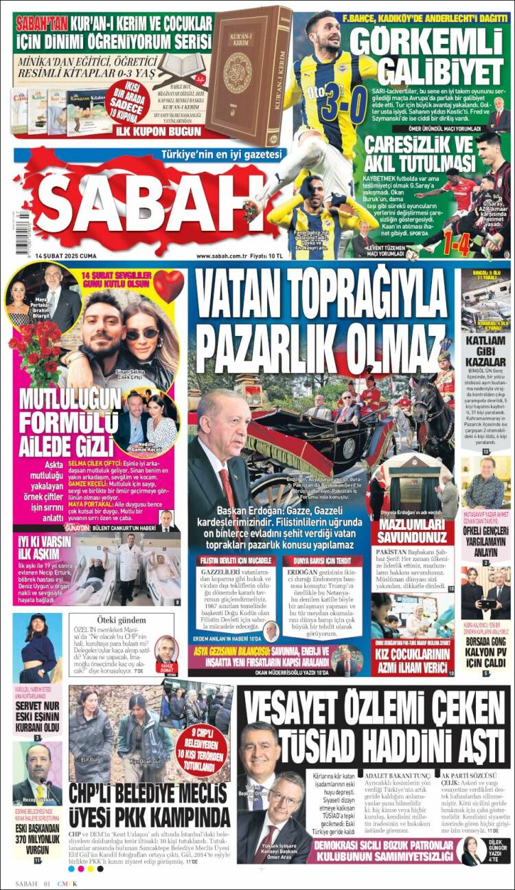 Portada de Sabah (Turkey)