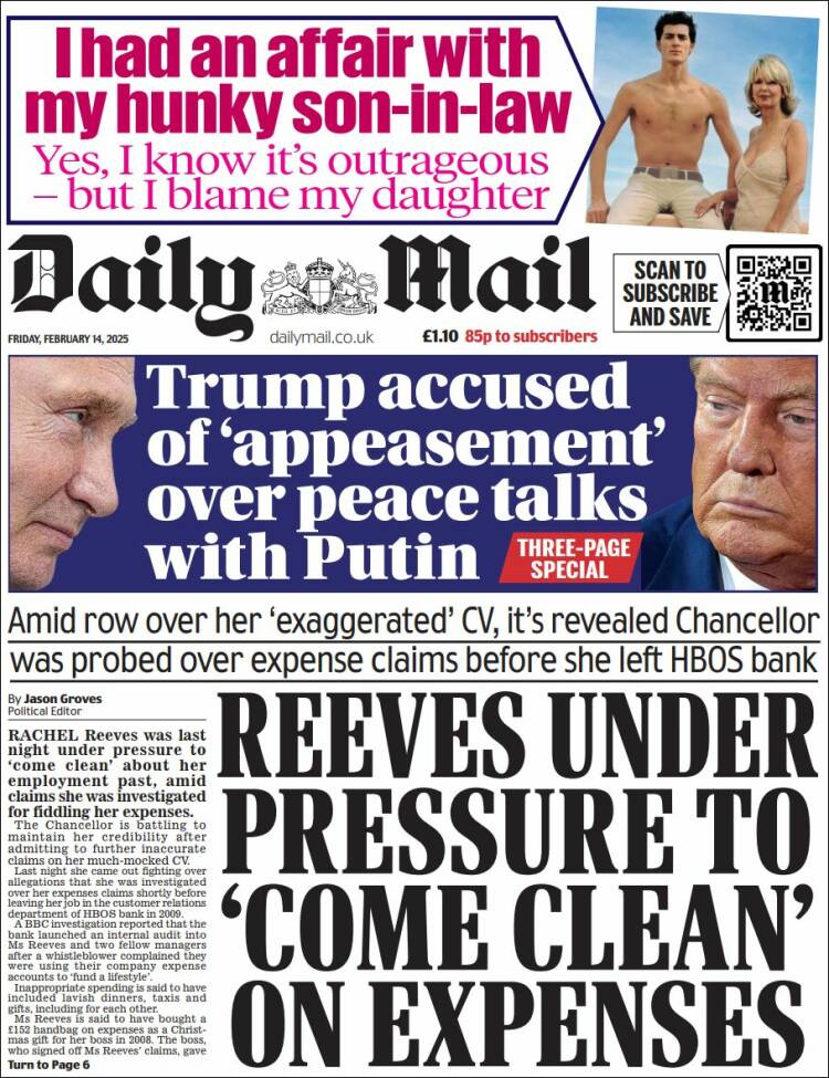 Portada de Daily Mail (United Kingdom)