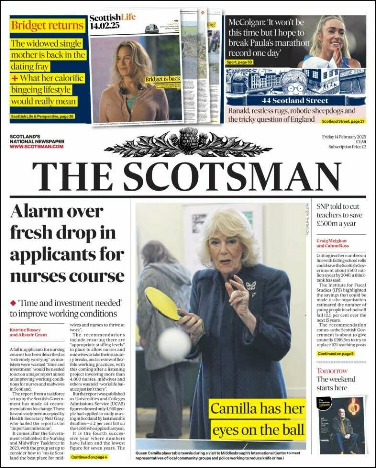 Portada de The Scotsman (United Kingdom)