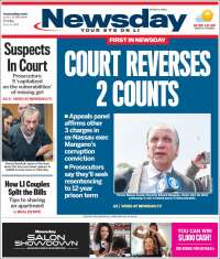 Portada de Newsday (États-Unis)