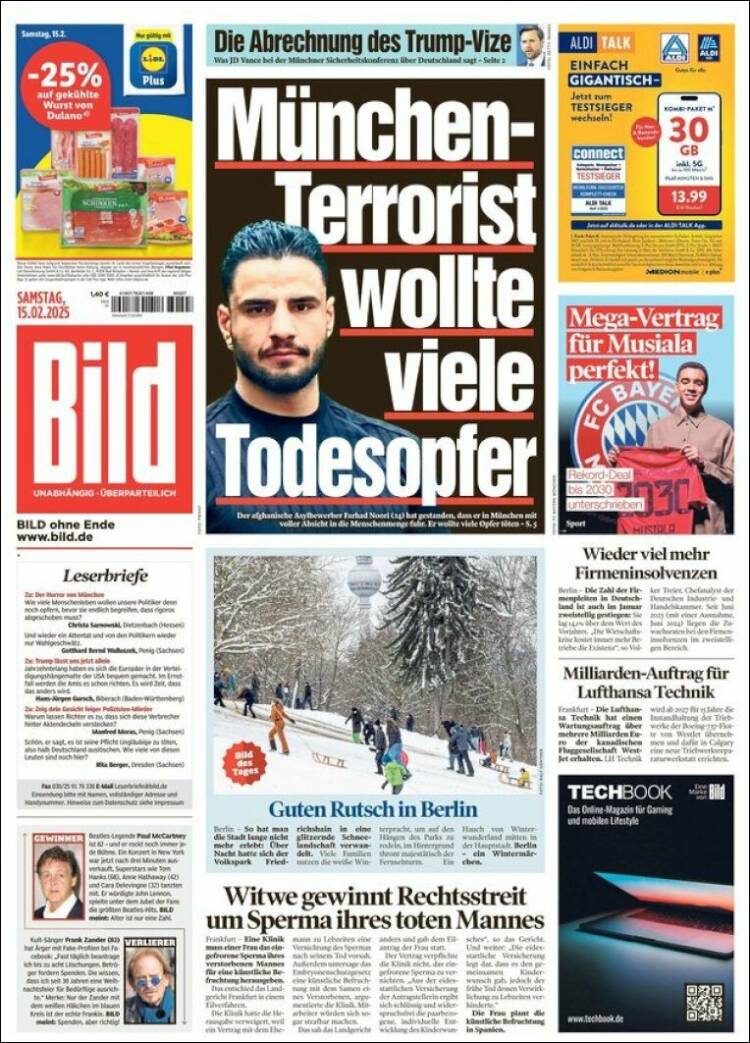 Portada de Bild (Alemania)