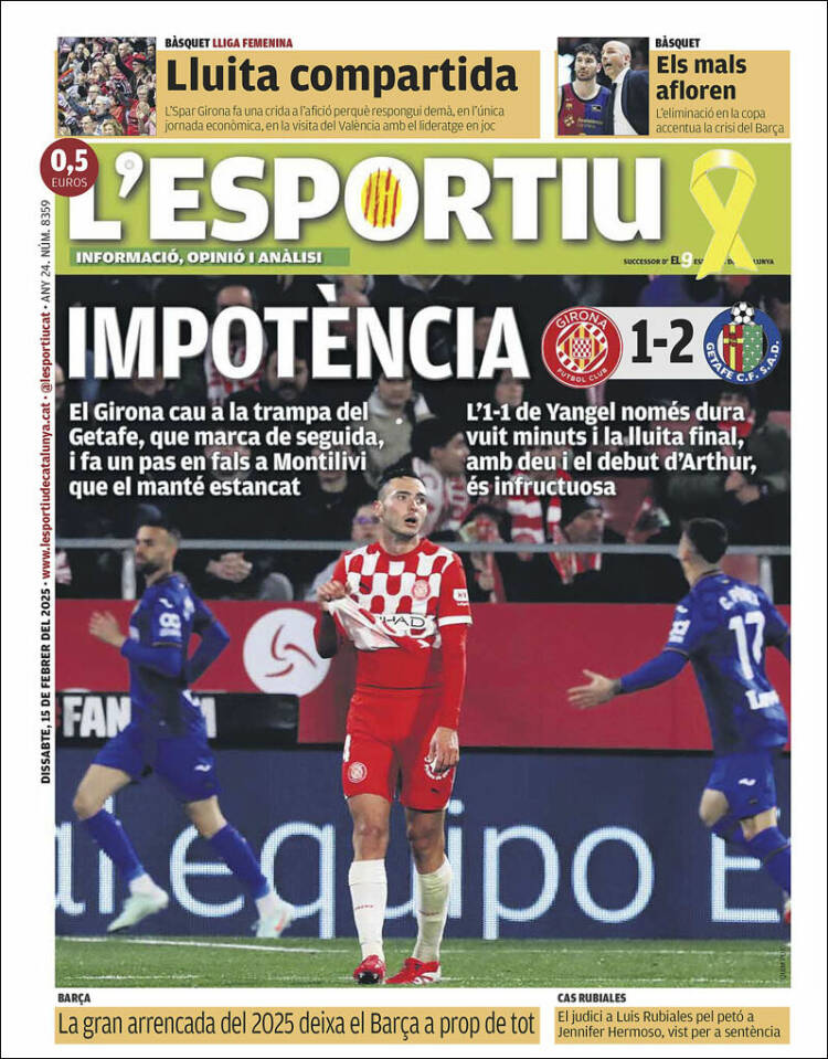 Portada de L'Esportiu : Girona (España)