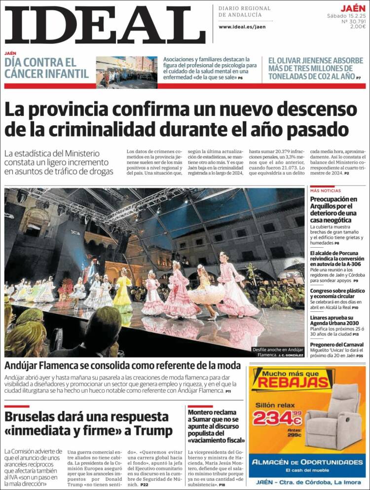 Portada de El Ideal de Jaén (España)