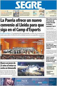 Portada de Segre  (España)