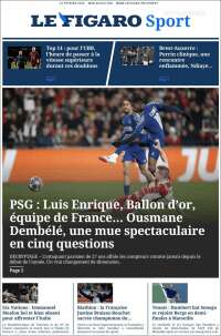 Portada de Le Figaro Sport (Francia)