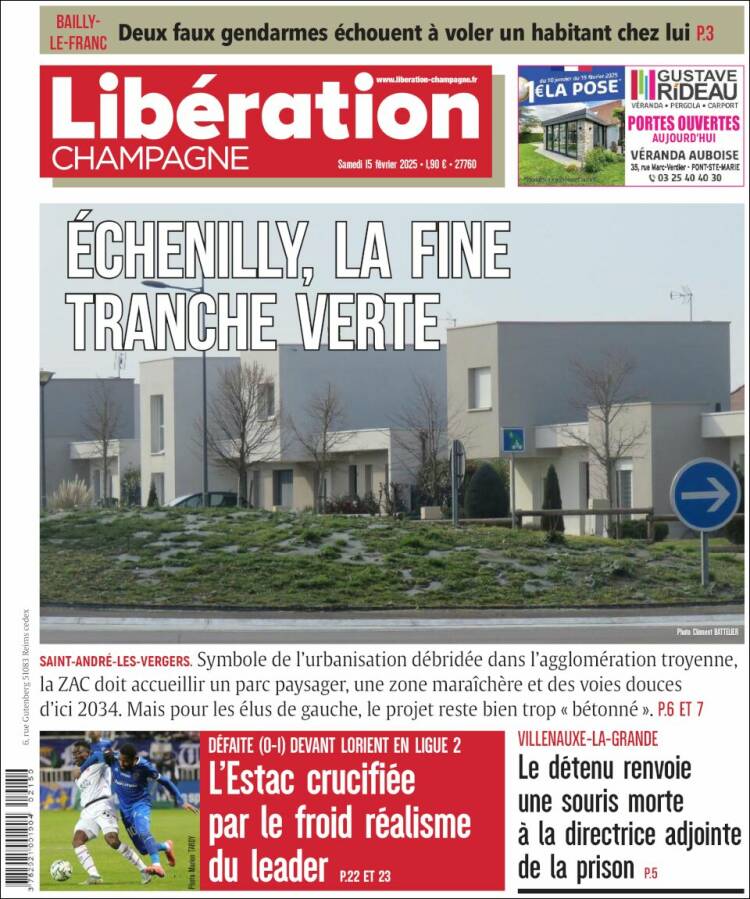 Portada de Libération Champagne (Francia)