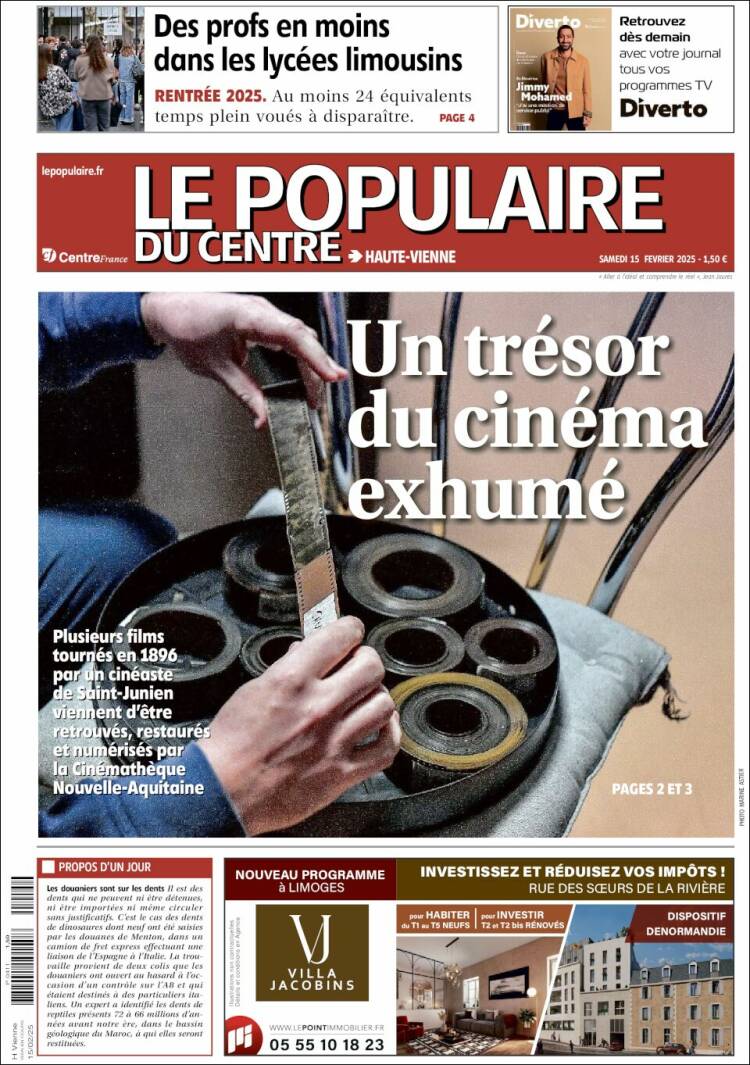 Portada de Le Populaire du Centre (Francia)