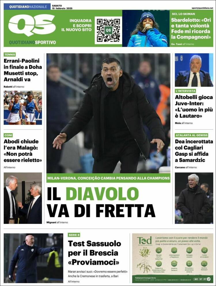 Portada de Quotidiano Sportivo (Italia)