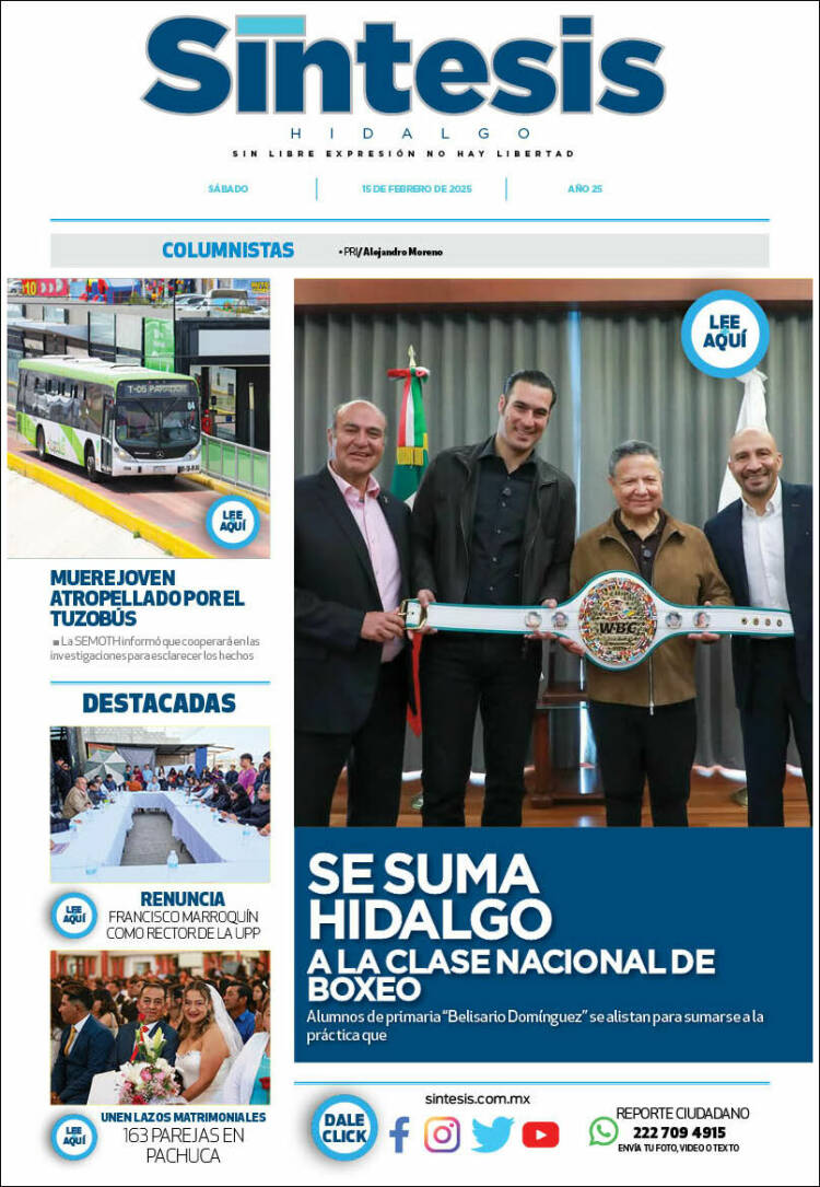 Portada de Sistesis - Hidalgo (M&eacute;xico)