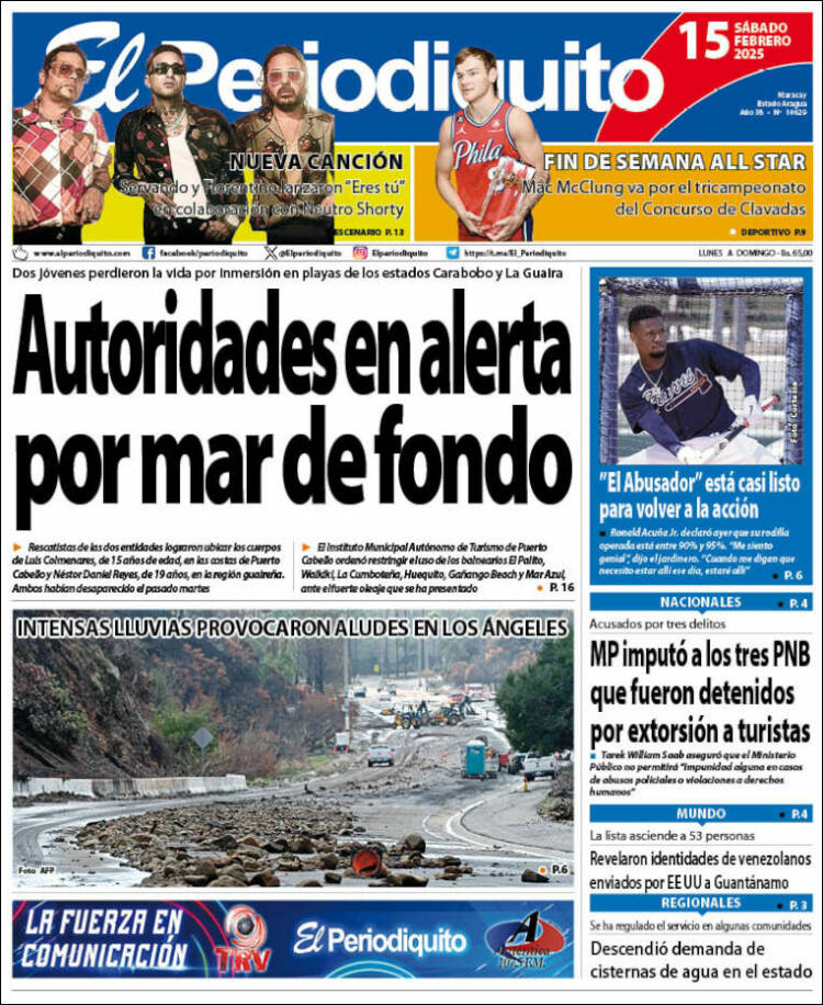 Portada de Periodiquito de Aragua (Venezuela)