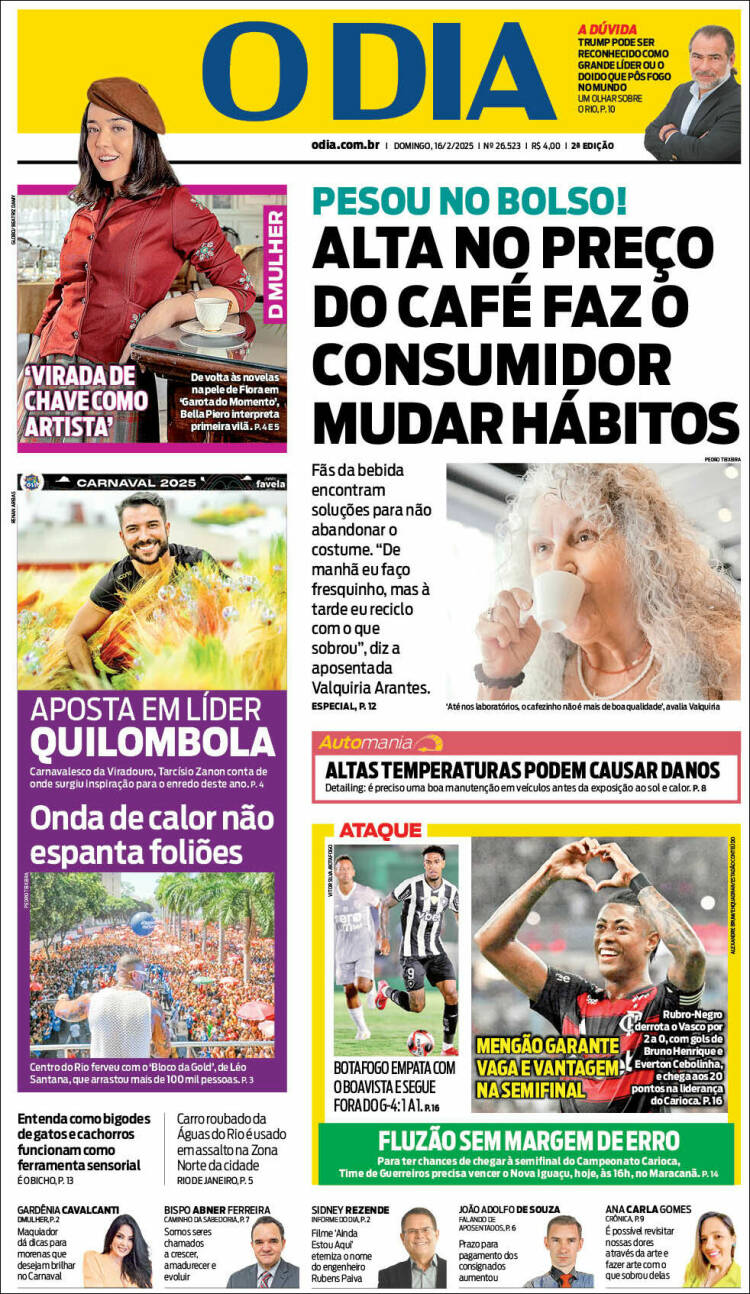 Portada de O Dia (Brasil)