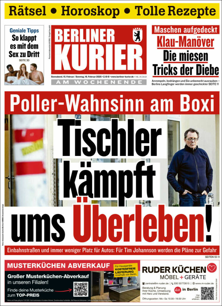 Portada de Berliner Kurier - Startseite BK (Alemania)