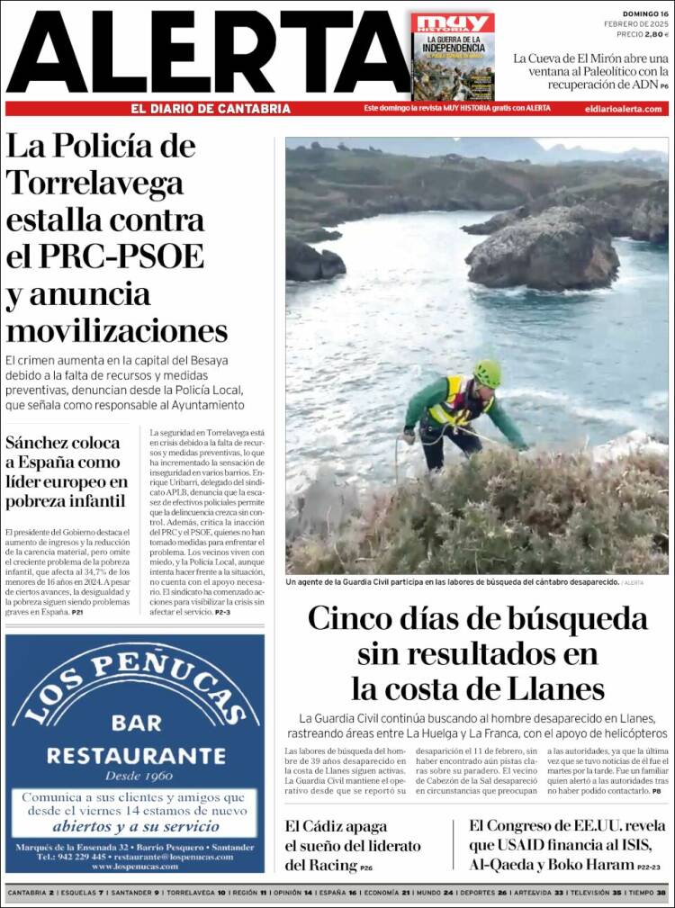 Portada de Alerta - El Diario de Cantabria (Spain)