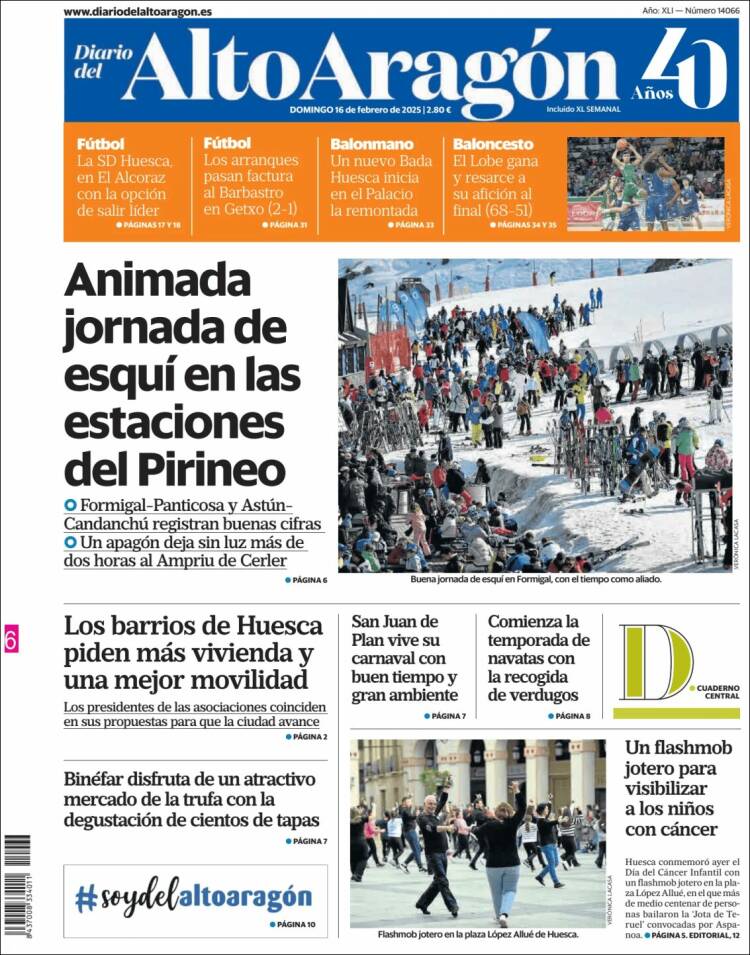 Portada de Diario del AltoAragón (Spain)