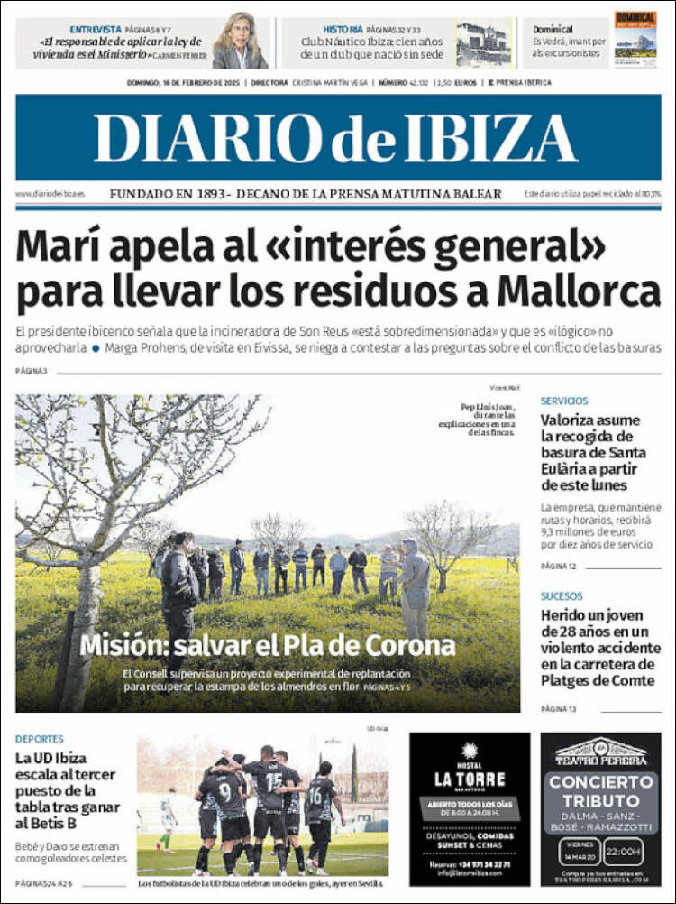 Portada de Diario de Ibiza (Spain)