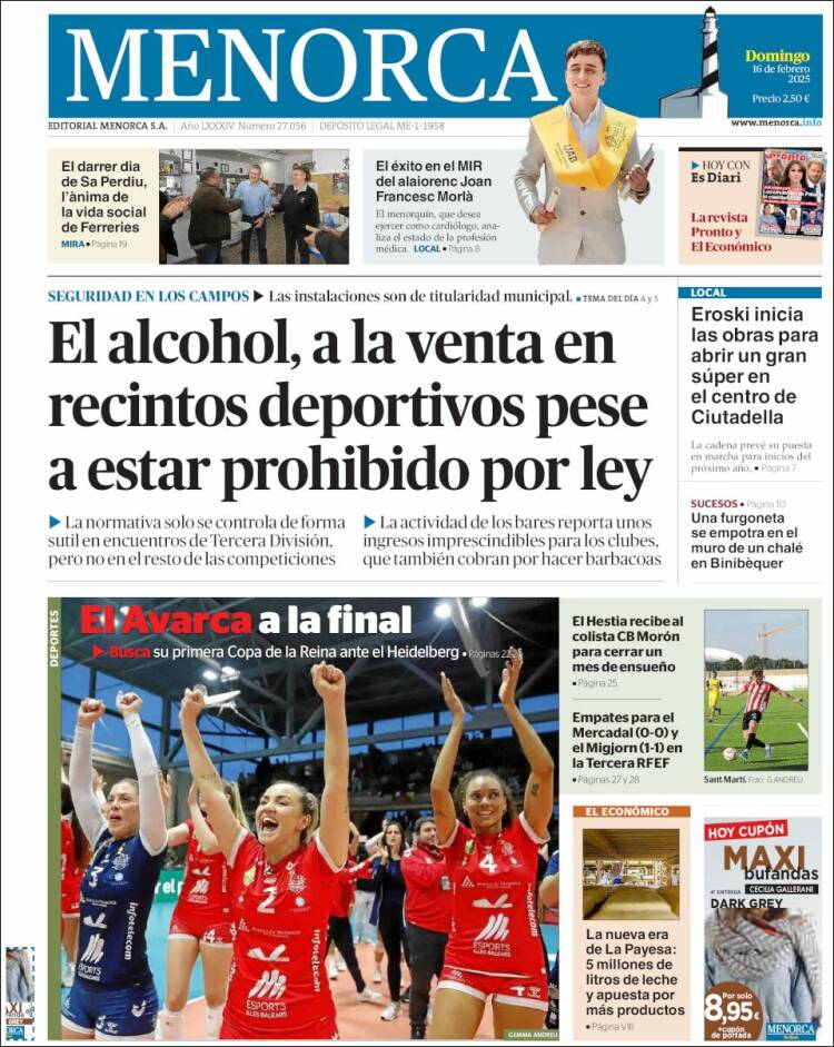 Portada de Menorca - Diario Insular (Spain)