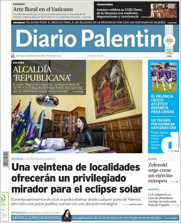 Portada de Diario Palentino (Spain)