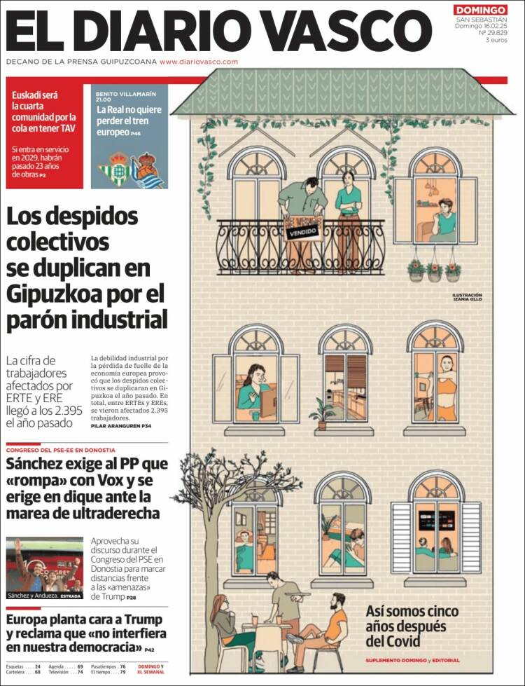 Portada de Diario Vasco (España)