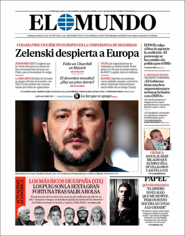 Portada de El Mundo (Spain)