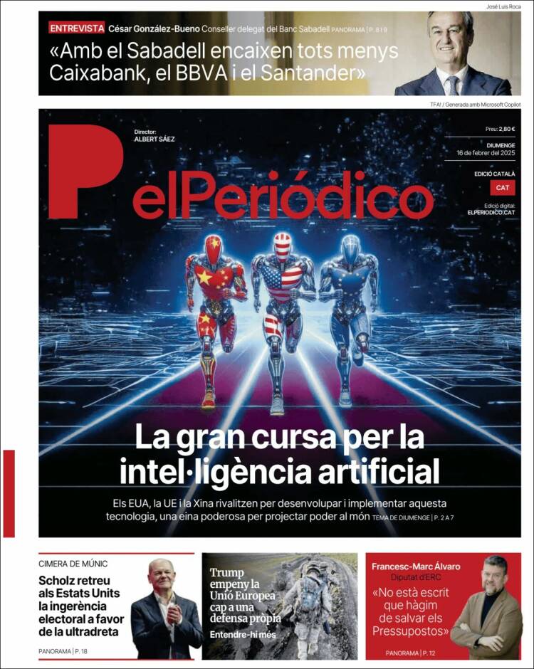 Portada de El Periódico de Catalunya (Spain)