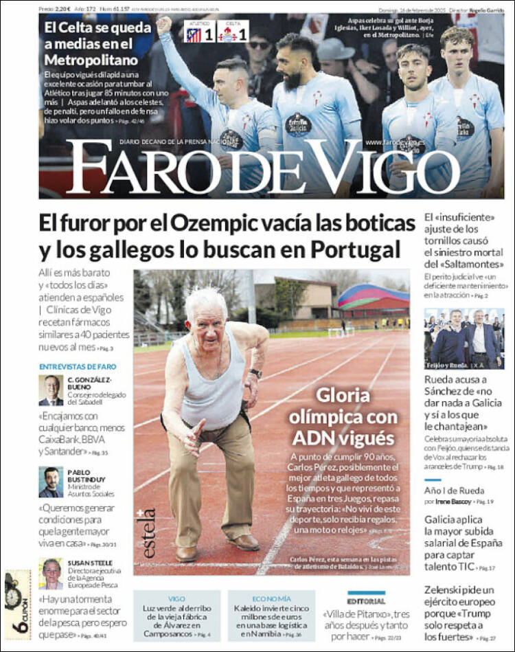 Portada de Faro de Vigo (Spain)