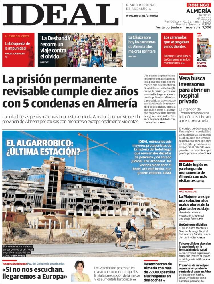 Portada de Ideal Almeria (España)