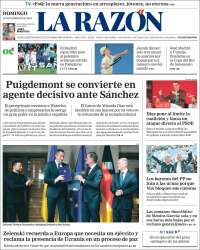 Portada de La Razón (Spain)