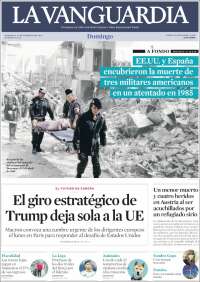 Portada de La Vanguardia (España)