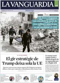 Portada de La Vanguardia (España)