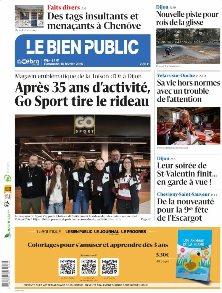 Portada de Le Bien Public (France)