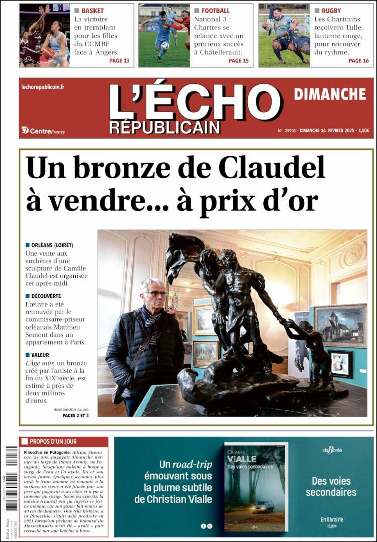 Portada de L'Echo Républicain (France)