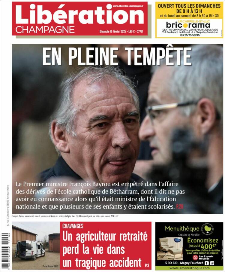 Portada de Libération Champagne (France)