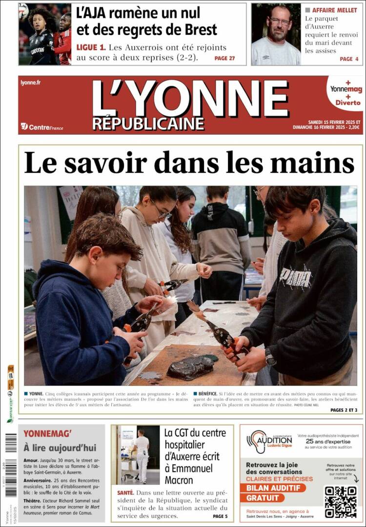 Portada de L'Yonne-Républicaine (Francia)