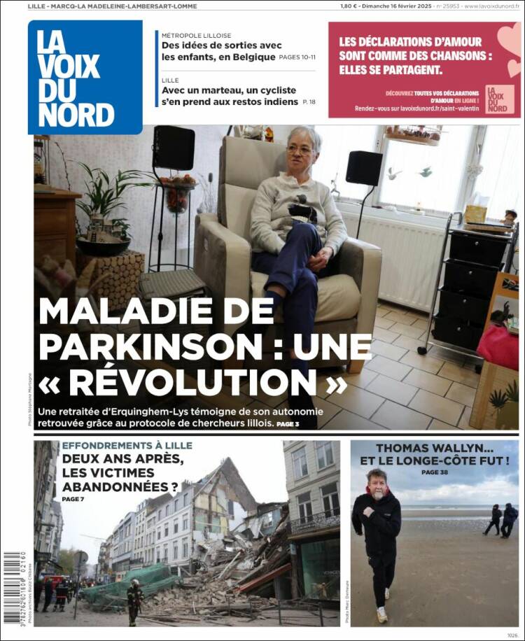 Portada de La Voix du Nord (France)