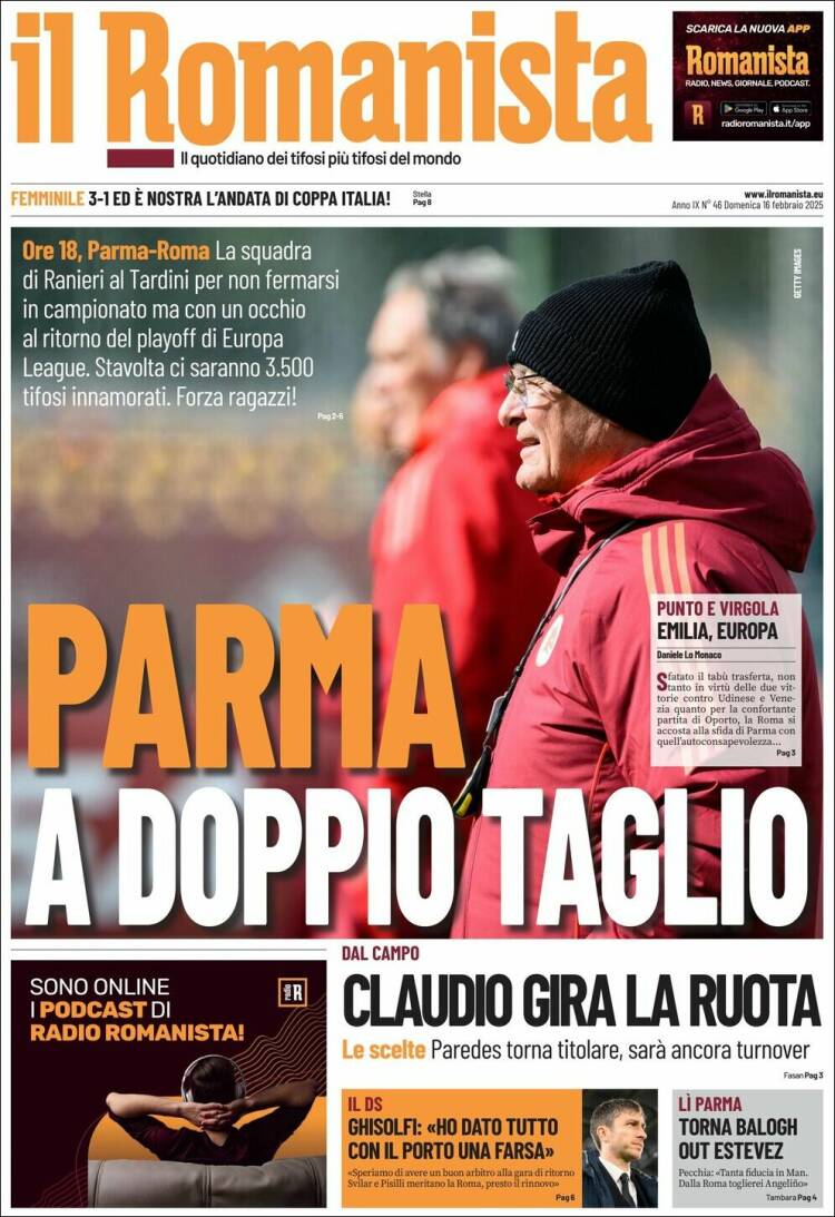 Portada de Romanista (Italy)