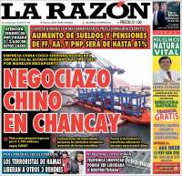 Portada de La Razón (Perú)