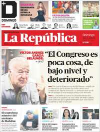 Portada de La Republica (Perú)