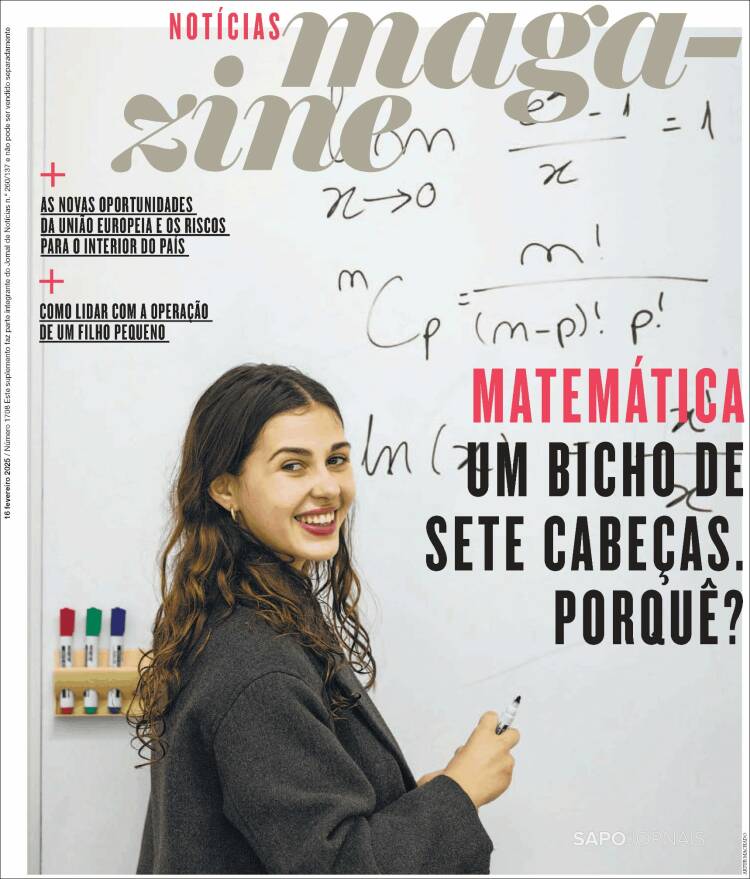 Portada de Diário de Noticias (Portugal)