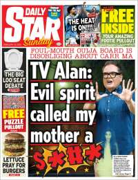 Portada de Daily Star (Reino Unido)