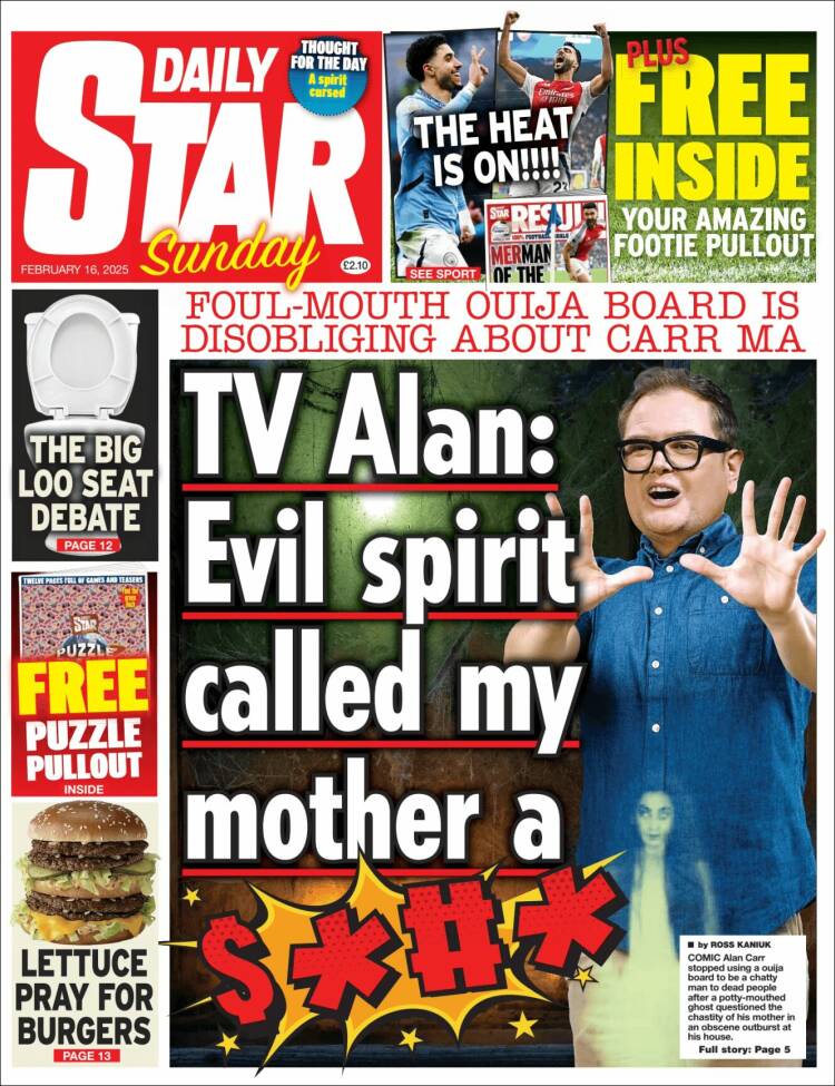 Portada de Daily Star (United Kingdom)