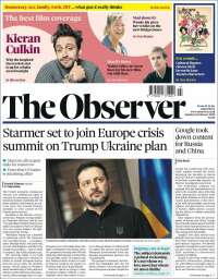 Portada de The Observer (Royaume-Uni)