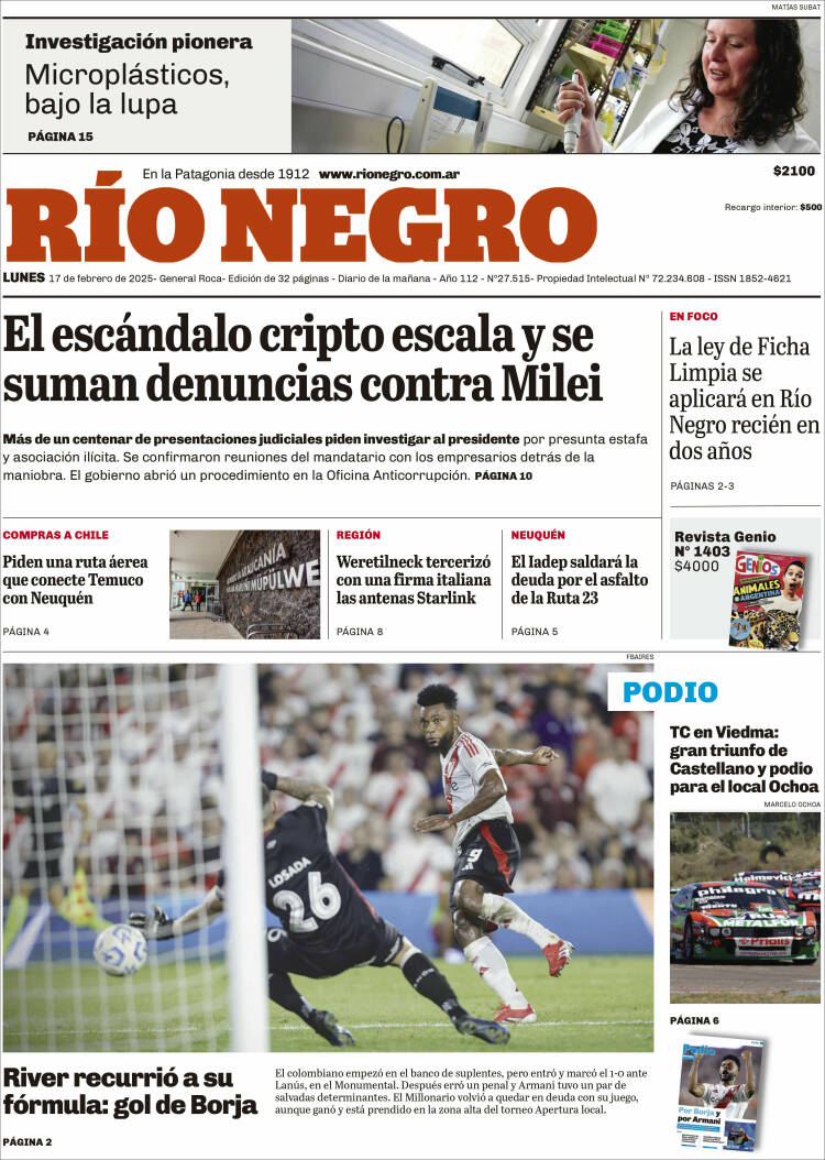 Portada de Rio Negro (Argentina)