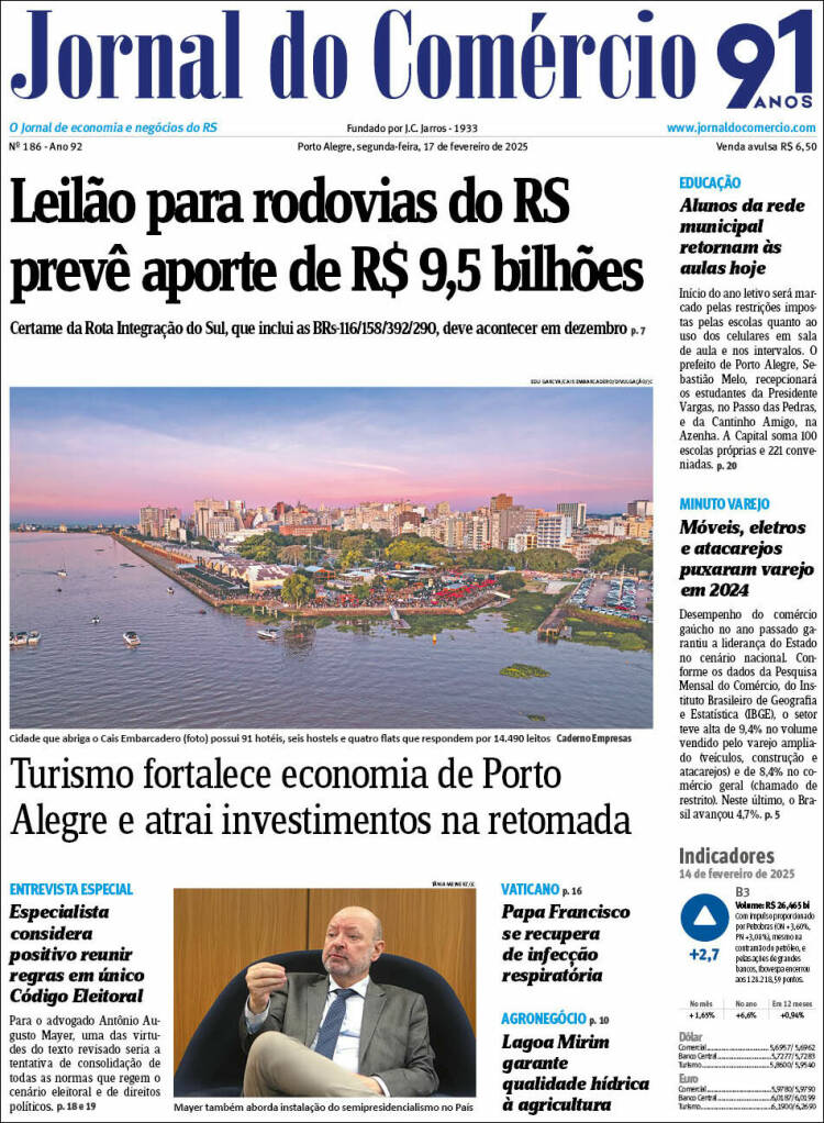 Portada de Jornal do Comércio (Brasil)