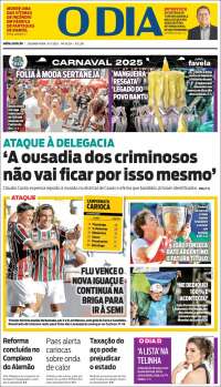 Portada de O Dia (Brasil)